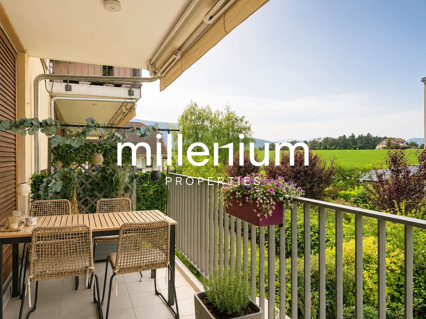 Magnifique appartement meublé de standing de 4 pièces avec terrasse