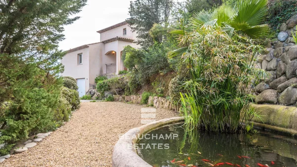 Villa provençale 3 chambres avec vue mer panoramique -   Les Adrets-de-l'Estérel