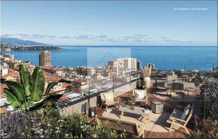 Superbe studio neuf – Vue mer & proximité immédiate de Monte-Carlo