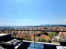 CANNET MAIRIE VUE MER TERRASSE