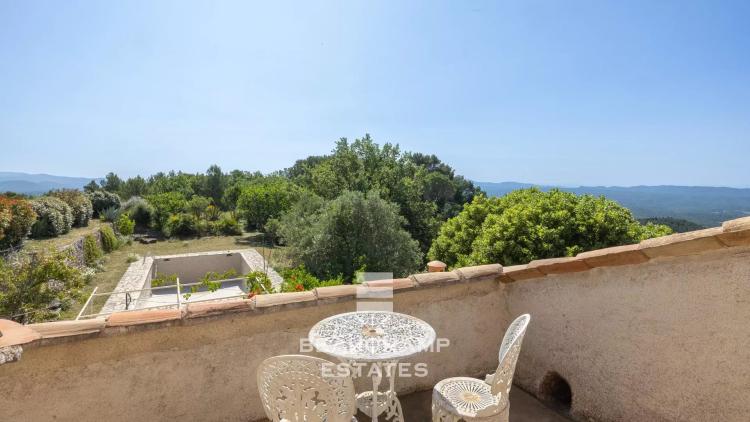Domaine fermé provençale 11 chambres avec vue panoramique - Seillans