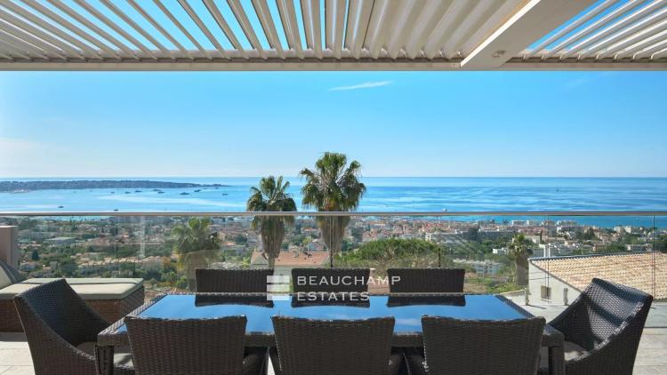 Exclusivité - Villa moderne 5 chambres avec vue mer panoramique - Golfe Juan