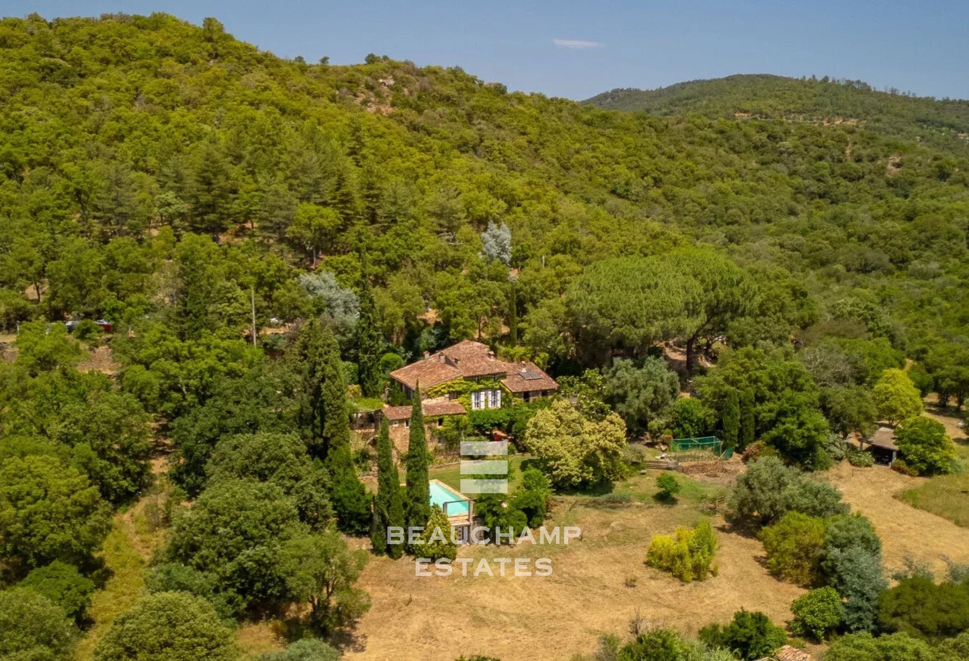 Propriété en pierre 9 chambres avec piscine et vue panoramique - La Garde-Freinet
