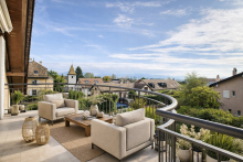 Un attique exclusif aux volumes généreux, avec jardin privatif