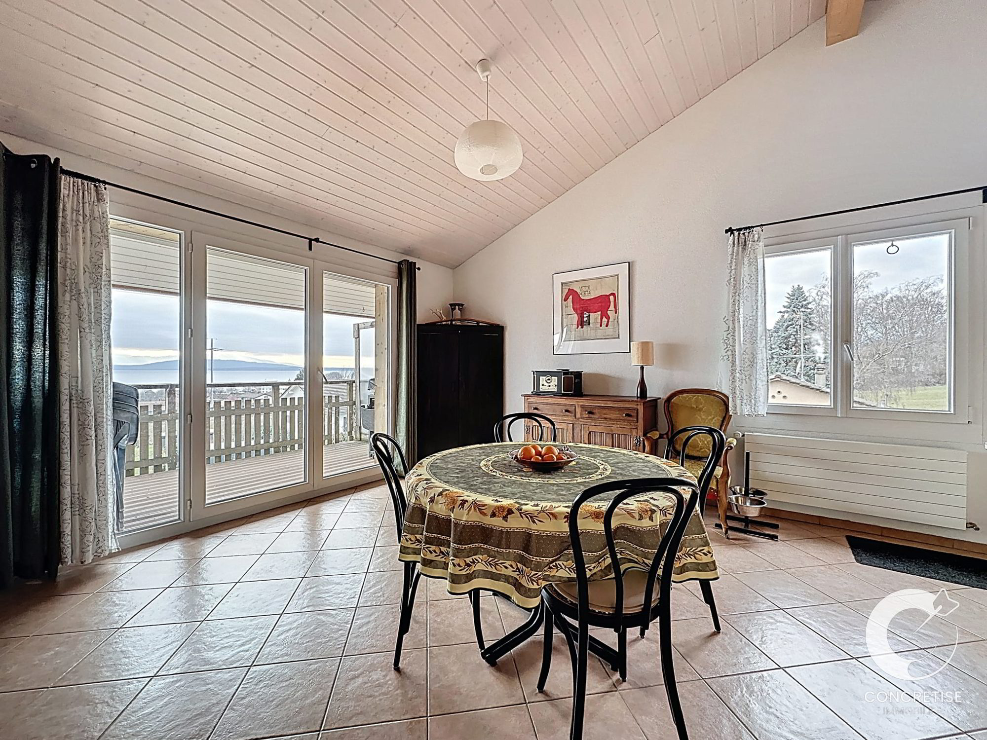 Panorama sur le Léman : Appartement avec balcon et vue lac à Mont-sur-Rolle