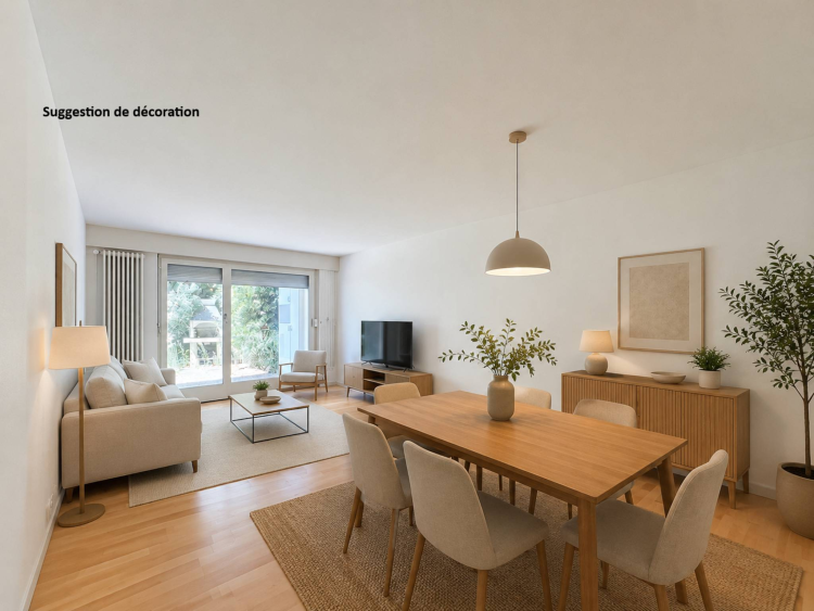 Charmant 2.5 pièces avec grande terrasse et vue sur le lac 