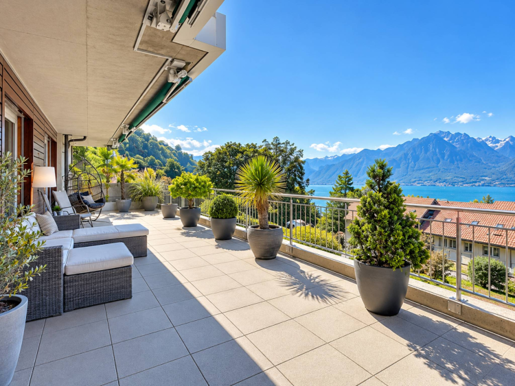 Superbe 3.5 pièces avec grande terrasse et vue lac imprenable