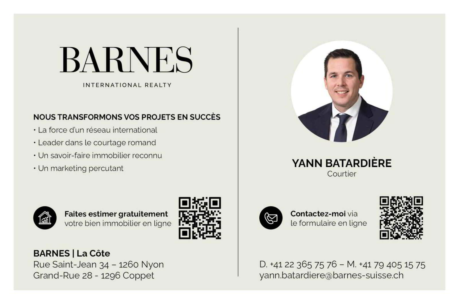 62-6 - NOUVELLE PROMOTION Domaine de Chiblins Appartement de 2.5 pièces