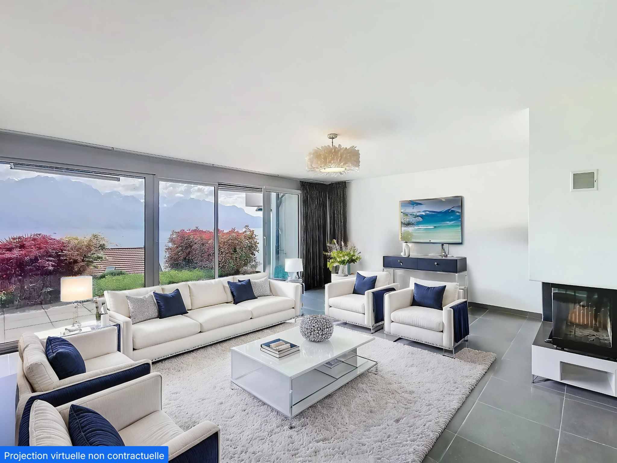 En exclusivité ! Superbe villa mitoyenne avec vue imprenable sur le lac et les montagne