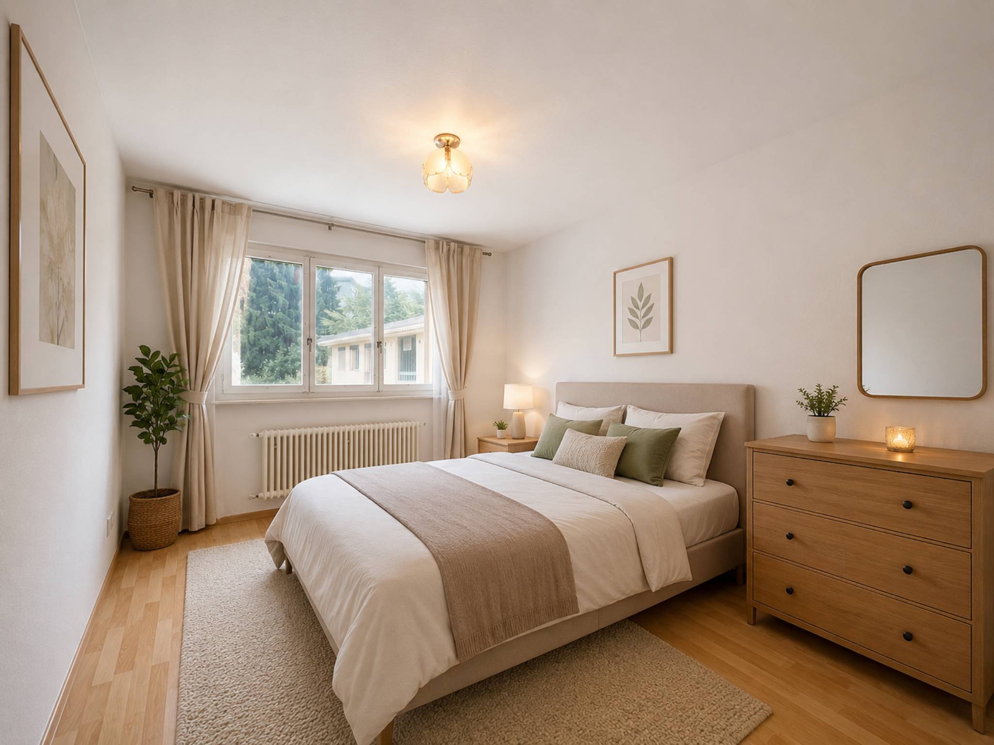 Au dernier étage, appartement de 3.5 pièces avec vue lac