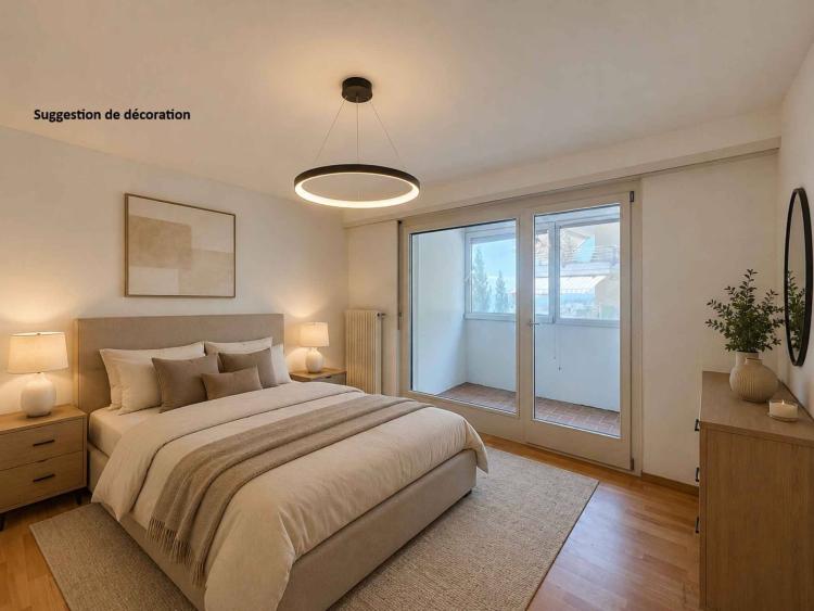 Charmant 2.5 pièces avec grande terrasse et vue sur le lac 